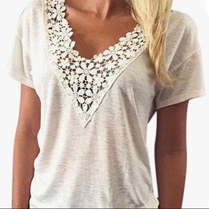 White flower t-shirt